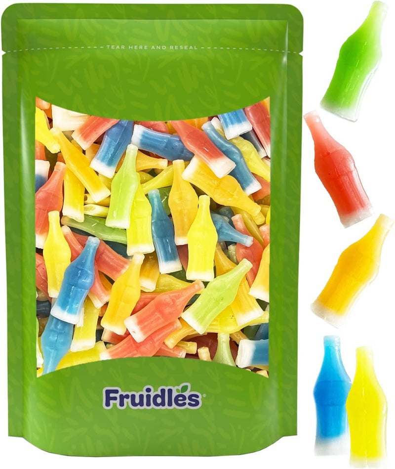 Fruidles Original Wax Bottles Candy Drinks - 1 Pound - Image 1